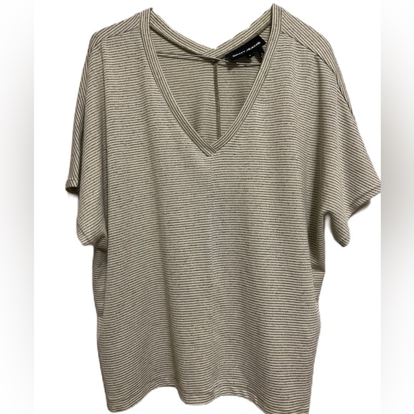 Dkny Tops - DKNY Body Fabric Blouse, Olive Green/Beige, Medium